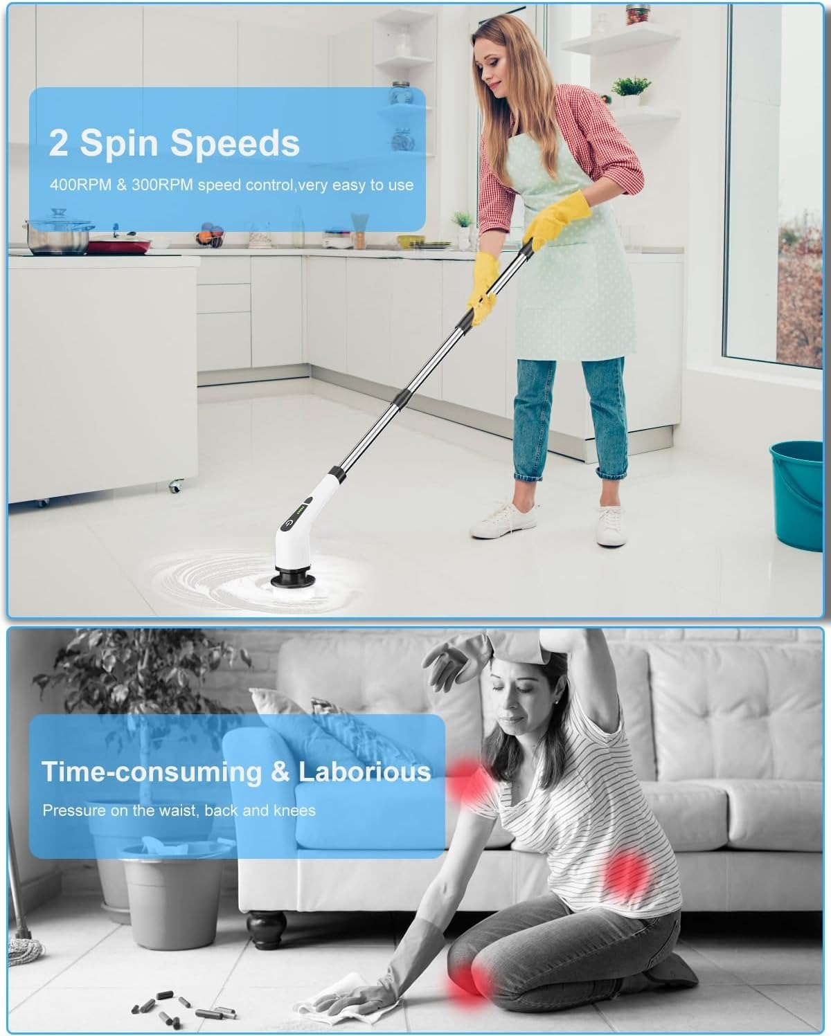 فرشاة تنظيف كهربائية 9 في 1 | Nine in One Electric Cleaning Brush