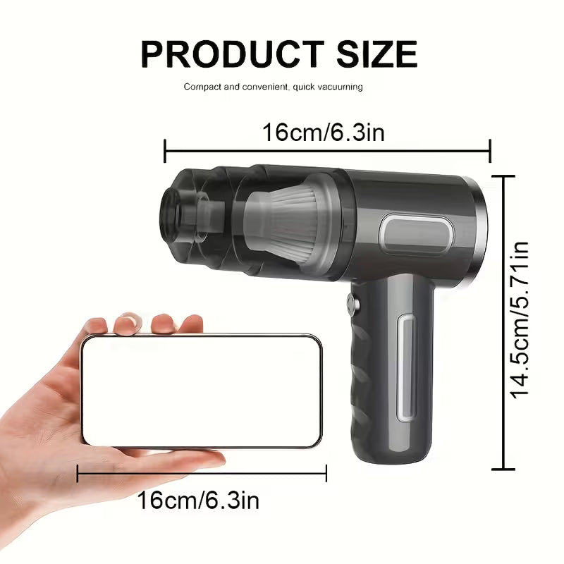 Portable 3-in-1 Mini Vacuum Cleaner – Powerful, Compact & Multi-Purpose Cleaning Device
