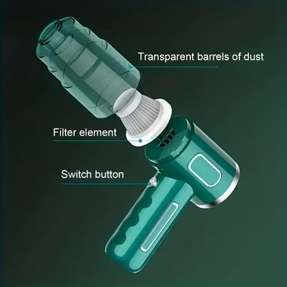 Portable 3-in-1 Mini Vacuum Cleaner – Powerful, Compact & Multi-Purpose Cleaning Device