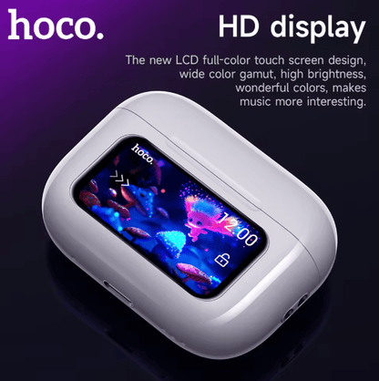 Hoco EW72 Touch Screen Earbuds (ANC) – Wireless Bluetooth Headphones