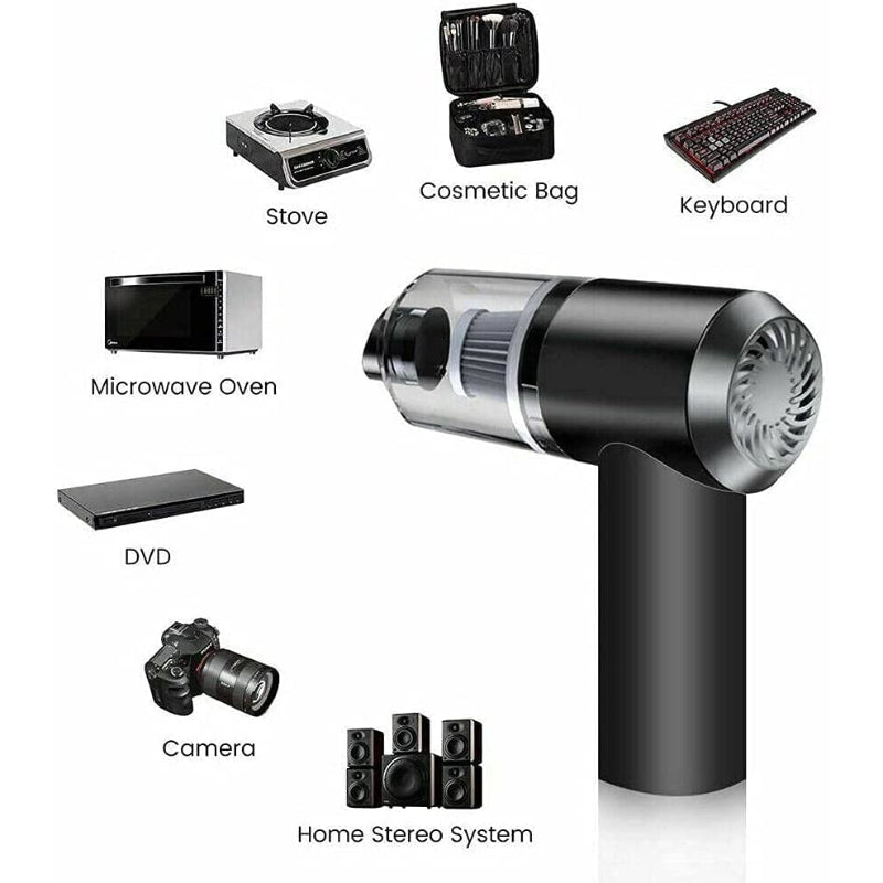 Portable 3-in-1 Mini Vacuum Cleaner – Powerful, Compact & Multi-Purpose Cleaning Device